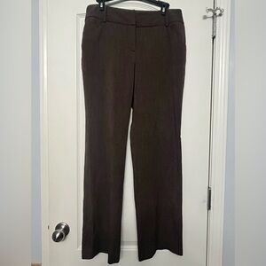 Rafaella Straight-Leg Pants in Dark Brown